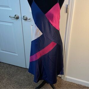 NWT Trina Turk Blue and‎ Pink Spaghetti Strap Sundress